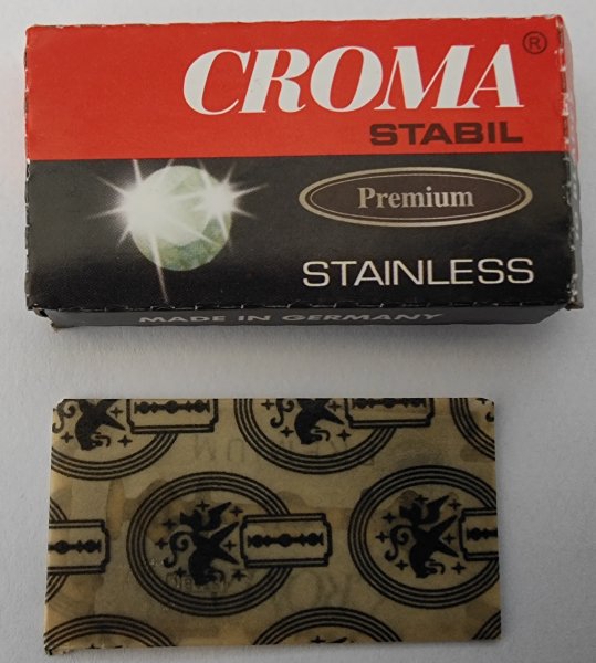 Croma Stabil Platinum Stainless DE Blades | Against The Grain - Wet ...