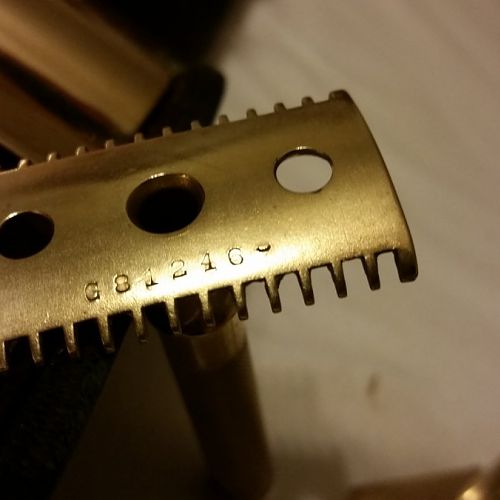 G means Gold on this single ring from Gentleman's kit.  Serial number is on base plate during 1903-1905.